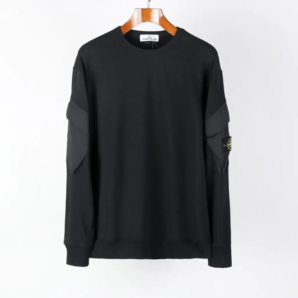Sweater with Sleeve Pockets Stone Island